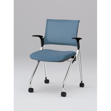 モノンチェア ネスタブルタイプ KLD239JE-Z9T1B4　メッシュバック・肘付 JE張地［B4/ダックブルー］