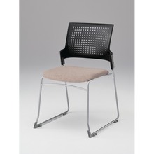 モノンチェア スタッキングタイプ KLD410SA-Z5T1F6　クロスバック・肘なし SA張地［F6/グレイッシュブラウン］