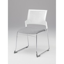 モノンチェア スタッキングタイプ KLD410SA-Z9W9T7　クロスバック・肘なし SA張地［T7/ホワイトグレー］