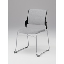 モノンチェア スタッキングタイプ KLD420SA-Z5T1T7　クロスバック・肘なし SA張地［T7/ホワイトグレー］