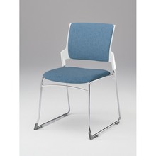 モノンチェア スタッキングタイプ KLD420SA-Z9W9B4　クロスバック・肘なし SA張地［B4/ダックブルー］