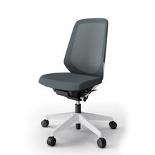 ノートチェア  KJ-170JV-W9W2 ハイバック  樹脂脚  肘なし  ランバーサポートなし 抗ウイルス加工 プレーンメッシュバック ナイロン双輪キャスター ［W9×オフブラック］