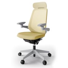 ノートチェア  KJ-177JEEM2GNU6 エクストラハイバック / 樹脂脚 / アジャスタブル肘 / テクスチャードメッシュ