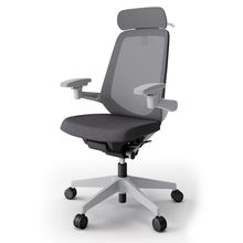 ノートチェア  KJ-177JEXM2GNT3 エクストラハイバック / 樹脂脚 / アジャスタブル肘 / ハンガー / テクスチャードメッシュ