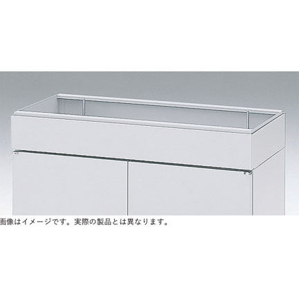 シンラインキャビネットA4シリーズ 笠木 HFMA-128KA-WE W800 × D450 [ ライトグレーW / ホワイトグレーW ]
