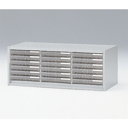 シンラインキャビネット クリスタルトレイ型 上段用 HTM-039KBJ-WE 上段用 W900 × D450 [ ライトグレーW / ホワイトグレーW ]