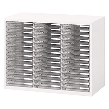 シンラインキャビネット クリスタルトレイ型 上段用 HTM-069KBJ-W9 上段用 W900 × D450 [ ホワイトW ]