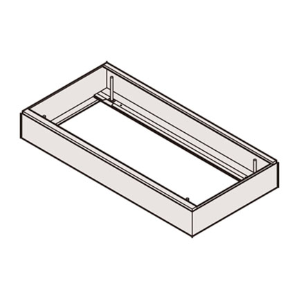 シンラインキャビネット 笠木 HTMA-059KA-Z5 W450 × D450 [ シルバーメタリック ]