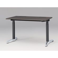 トイロ デスク （ toiro desk ） JZD-1207HA-CPR 昇降スイッチ アルミミラー脚 W120 × D67.5cm ラウンドエッジ [ PR/81/AオークD］