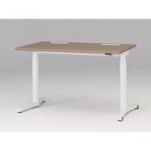 トイロ デスク （ toiro desk ） JZD-1207HA-CWM 昇降スイッチ 塗装脚/ホワイト W120 × D67.5cm ラウンドエッジ [ WM/天板71×脚W9］