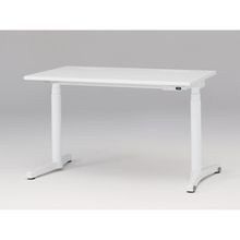 トイロ デスク （ toiro desk ） JZD-1207HB-CWL 表示付昇降スイッチ / ホワイト 塗装脚 / 天板 ( W120 × D67.5cm ・ ラウンドエッジ ） [ WL （天板 : W9 / ホワイトW × 支柱・脚 : W9 / ホワイトW） ]