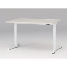 トイロ デスク （ toiro desk ） JZD-1208HA-CWH 昇降スイッチ /ホワイト 塗装脚 / 天板 ( W120 × D77.5cm ・ ラウンドエッジ ） [ WH （天板 : 61 / アッシュドパインL × 支柱・脚 : W9 / ホワイトW） ]