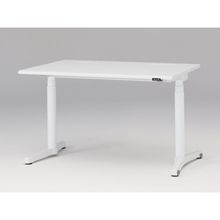 トイロ デスク （ toiro desk ） JZD-1208HA-CWL 昇降スイッチ /ホワイト 塗装脚 / 天板 ( W120 × D77.5cm ・ ラウンドエッジ ） [ WL （天板 : W9 / ホワイトW × 支柱・脚 : W9 / ホワイトW） ]