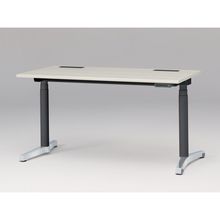 トイロ デスク （ toiro desk ） JZD-1407HB-CPH 表示付昇降スイッチ アルミミラー脚 W140 × D67.5cm ラウンドエッジ [ PH/61/AパインL］