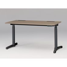 トイロ デスク （ toiro desk ） JZD-1407HB-CTM 表示付昇降スイッチ 塗装脚/ブラック W140 × D67.5cm ラウンドエッジ [ TM/天板71×脚T1］