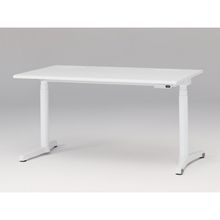 トイロ デスク （ toiro desk ） JZD-1408HB-CWL 表示付昇降スイッチ / ホワイト 塗装脚 / 天板 ( W140 × D77.5cm ・ ラウンドエッジ ） [ WL （天板 : W9 / ホワイトW × 支柱・脚 : W9 / ホワイトW） ]