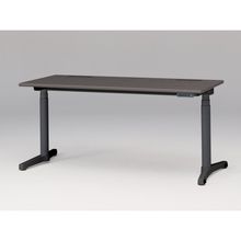 トイロ デスク （ toiro desk ） JZD-1607HB-CTR 表示付昇降スイッチ / ブラック 塗装脚 / 天板 ( W160 × D67.5cm ・ ラウンドエッジ ） [ TR （天板 : 81 / アッシュドオークD × 支柱・脚 : T1 / ブラックT） ]