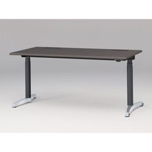 トイロ デスク （ toiro desk ） JZD-1608HA-CPR 昇降スイッチ アルミミラー脚 W160 × D77.5cm ラウンドエッジ [ PR/81/AオークD］
