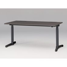 トイロ デスク （ toiro desk ） JZD-1608HA-CTR 昇降スイッチ /ブラック 塗装脚 / 天板 ( W160 × D77.5cm ・ ラウンドエッジ ） [ TR （天板 : 81 / アッシュドオークD × 支柱・脚 : T1 / ブラックT） ]