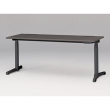 トイロ デスク （ toiro desk ） JZD-1807HB-CTR 表示付昇降スイッチ / ブラック 塗装脚 / 天板 ( W180 × D67.5cm ・ ラウンドエッジ ） [ TR （天板 : 81 / アッシュドオークD × 支柱・脚 : T1 / ブラックT） ]