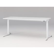 トイロ デスク JZD-1807HB-CWL 表示付昇降スイッチ / ホワイト 塗装脚 / 天板 （W180×D67.5cm・ラウンドエッジ） [ WL （天板 : W9/ホワイトW×支柱・脚 : W9 / ホワイトW） ]