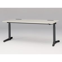 トイロ デスク （ toiro desk ） JZD-1808HA-CTH 昇降スイッチ /ブラック 塗装脚 / 天板 ( W180 × D77.5cm ・ ラウンドエッジ ） [ TH （天板 : 61 / アッシュドパインL × 支柱・脚 : T1 / ブラックT） ]