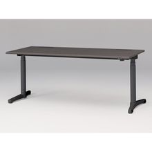 トイロ デスク （ toiro desk ） JZD-1808HA2-CTR 昇降スイッチ /ブラック 塗装脚 / 天板 ( W180 × D77.5cm ・ ラウンドエッジ ） [ TR （天板 : 81 / アッシュドオークD × 支柱・脚 : T1 / ブラックT） ]