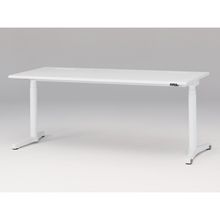 トイロ デスク （ toiro desk ） JZD-1808HA-CWL 昇降スイッチ /ホワイト 塗装脚 / 天板 ( W180 × D77.5cm ・ ラウンドエッジ ） [ WL （天板 : W9 / ホワイトW × 支柱・脚 : W9 / ホワイトW） ]