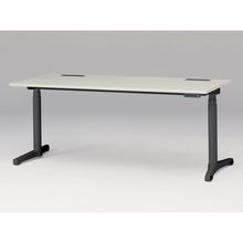 トイロ デスク （ toiro desk ） JZD-1808HB-CTH 表示付昇降スイッチ / ブラック 塗装脚 / 天板 ( W180 × D77.5cm ・ ラウンドエッジ ） [ TH （天板 : 61 / アッシュドパインL × 支柱・脚 : T1 / ブラックT） ]