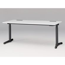 トイロ デスク （ toiro desk ） JZD-1808HB-CTL 表示付昇降スイッチ / ブラック 塗装脚 / 天板 ( W180 × D77.5cm ・ ラウンドエッジ ） [ TL （天板 : W9 / ホワイトW × 支柱・脚 : T1 / ブラックT） ]