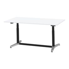 トイロ テーブル （ toiro table ） JZT-1809NB-APL プレーン天板 表示付昇降スイッチ アルミミラー脚 W180 × D90cm [ PL/W9/ホワイト］