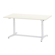 トイロ テーブル （ toiro table ） JZT-1809NB2-AWH プレーン天板 表示付昇降スイッチ 塗装脚 W180 × D90cm [ WH/天板61×脚W9］