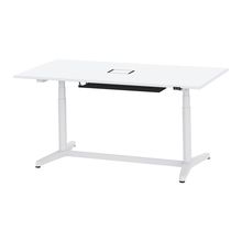 トイロ テーブル （ toiro table ） JZT-1809WA1-AWL 配線対応天板 昇降スイッチ 塗装脚 W180 × D90cm [ WL/天板W9×脚W9］