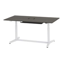 トイロ テーブル （ toiro table ） JZT-1809WA1-AWR 配線対応天板 昇降スイッチ 塗装脚 W180 × D90cm [ WR/天板81×脚W9］