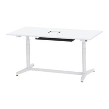 トイロ テーブル （ toiro table ） JZT-1809WB1-AWL 配線対応天板 表示付昇降スイッチ 塗装脚 W180 × D90cm [ WL/天板W9×脚W9］