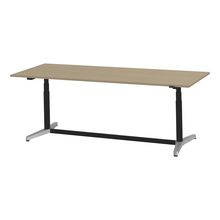 トイロ テーブル （ toiro table ） JZT-2409NA-APM プレーン天板 昇降スイッチ アルミミラー脚 W240 × D90cm [ PM/71/AオークM］