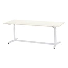 トイロ テーブル （ toiro table ） JZT-2409NA-AWH プレーン天板 昇降スイッチ 塗装脚 W240 × D90cm [ WH/天板61×脚W9］