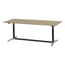 トイロ テーブル （ toiro table ） JZT-2409NB-APM プレーン天板 表示付昇降スイッチ アルミミラー脚 W240 × D90cm [ PM/71/AオークM］