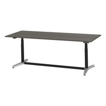 トイロ テーブル （ toiro table ） JZT-2409NB-APR プレーン天板 表示付昇降スイッチ アルミミラー脚 W240 × D90cm [ PR/81/AオークD］