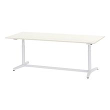 トイロ テーブル （ toiro table ） JZT-2409NB2-AWH プレーン天板 表示付昇降スイッチ 塗装脚 W240 × D90cm [ WH/天板61×脚W9］
