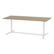 トイロ テーブル （ toiro table ） JZT-2409NB-AWM プレーン天板 表示付昇降スイッチ 塗装脚 W240 × D90cm [ WM/天板71×脚W9］