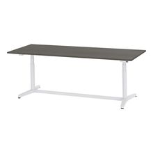 トイロ テーブル （ toiro table ） JZT-2409NB-AWR プレーン天板 表示付昇降スイッチ 塗装脚 W240 × D90cm [ WR/天板81×脚W9］