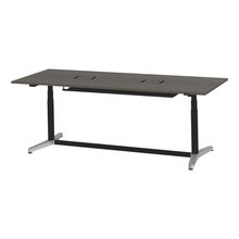 トイロ テーブル （ toiro table ） JZT-2409WA1-APR 配線対応天板 昇降スイッチ アルミミラー脚 W240 × D90cm [ PR/81/AオークD］