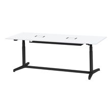 トイロ テーブル （ toiro table ） JZT-2409WA1-ATL 配線対応天板 昇降スイッチ 塗装脚 W240 × D90cm [ TL/天板W9×脚T1］