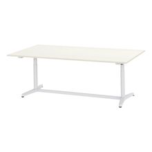 トイロ テーブル （ toiro table ） JZT-2412NB-AWH プレーン天板 表示付昇降スイッチ 塗装脚 W240 × D120cm [ WH/天板61×脚W9］