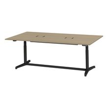 トイロ テーブル （ toiro table ） JZT-2412WB2-ATM 配線対応天板 表示付昇降スイッチ 塗装脚 W240 × D120cm [ TM/天板71×脚T1］