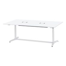 トイロ テーブル （ toiro table ） JZT-2412WB1-AWL 配線対応天板 表示付昇降スイッチ 塗装脚 W240 × D120cm [ WL/天板W9×脚W9］