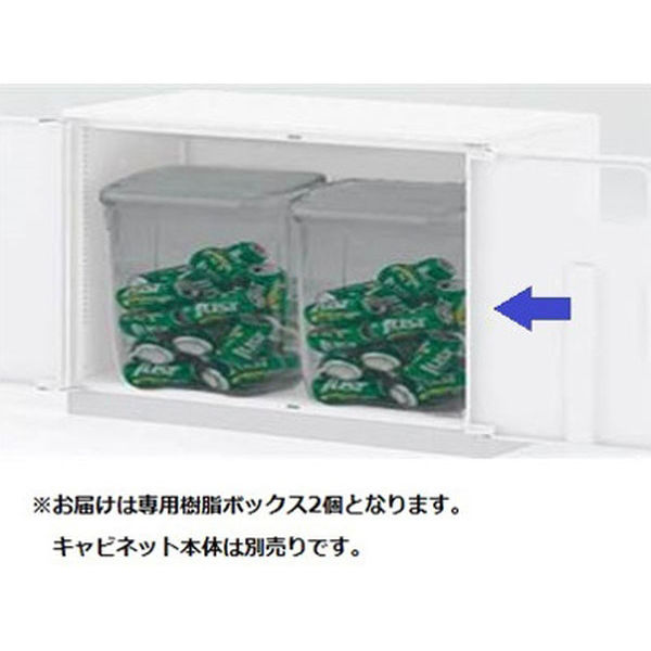 キャビネット ダストボックス型 専用樹脂ボックス（H1038タイプ用） 2個セット