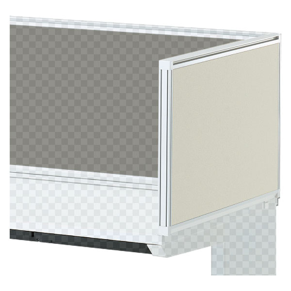 CZRデスク 机上サイドパネル D700用 机上450 布地FR CZR-074XDR-9H9 ［W9×エクリュベージュ］