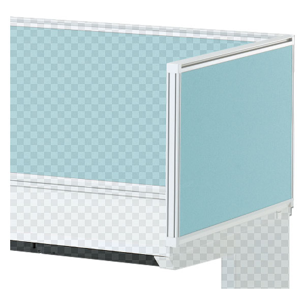 CZRデスク 机上サイドパネル D700用 机上450 布地FR CZR-074XDR-9S4 ［W9×ターコイズブルー］